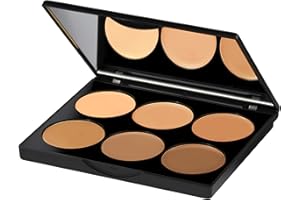 Sleek MakeUP Cream Contour Kit, 6 Easily Blendable Colours for Smooth and Long Lasting Contour, Medium