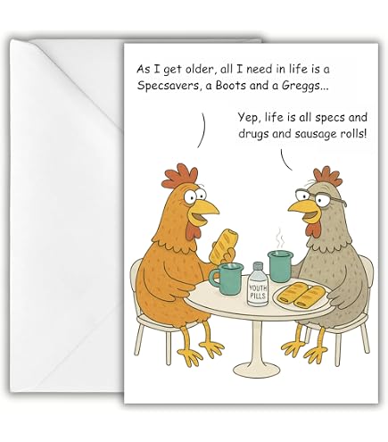 Avanti Geburtstagskarte 'Huhn – ältere WE GET' – Humorvolle Grußkarte 120 X 168 Mm Mit Umschlag