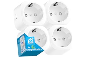 Echos Smarte WLAN Steckdose 4er | App-gesteuert mit Energie Monitor | Sprachsteuerung mit Google Home u. Alexa | Smart Home Steckdose | Smarte Steckdose | Intelligente Steckdose | WIFI Steckdose (4)