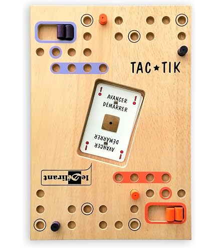 TAC-TIK Kartenspiel – Farbenfrohes Strategiespiel Aus Frankreich Mit 49 Karten + 5 Extras Für Tock