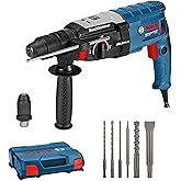 Bosch Professional GBH 2-28 F - Martillo perforador (3,2 J, Ø máx. hormigón 28 mm, SDS plus + cilíndrico, set 6 acc., en male