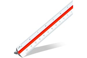 ‎ARISTO Aristo AR1314/3 Dreikantmaßstab Architekt (Kunststoff, 30 cm) weiß