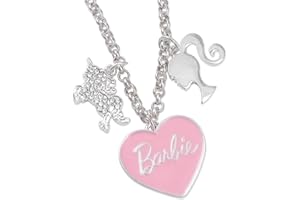 GIOIA Barbie Pink Heart & Unicorn Charm Necklace
