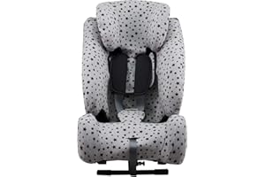 JYOKO KIDS Funda de algodón para silla de coche compatible con Klippan Triofix y Century (BLACK STAR, CENTURY)