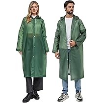 Poncho Impermeabile Adulti Unisex | Taglia Unica, Argento | Con Maniche E Cappuccio