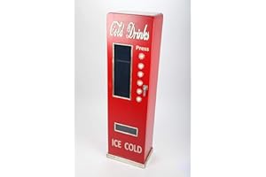 POINT-HOME point home Armadio di design Cold Drinks, scaffale in legno, stile retrò, rosso, 120 cm