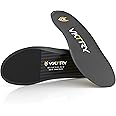 VKTRY Performance Insoles - Gold VKs - Carbon Fibre Shock Absorbing Sports Shoe Insoles for Pro Running, Basketball, Athletics - Improved Explosivity, Injury Protection and Recovery, Weight: > 100 Kg