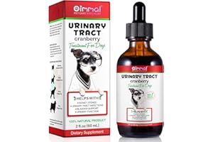 GMOLARSUSCO Dog Urinary Tract Infection Treatment, Natural UTI Care Drops, Cranberry-Kidney+Bladder Support Supplement Prevention Incontinence & Bladder Stones, Keep Pet Renal Health & UTI Care Drops 60ML