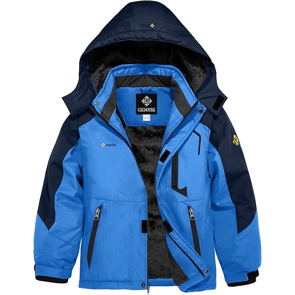 REDSKINS – Parka Polaire Enfant, Imperméable, Thermique, Taille 10 Ans, Bleu