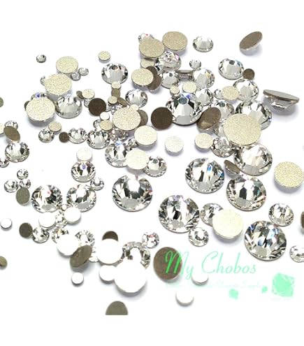 Jet Hematite 2mm Flatback Rhinestones – 144 Pieces, I Heart Crystals Austrian Crystal 2058