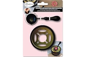 Aladine - Cucchiaio Teflon & Fornello per Cera per Sigillante - Scaldacera - 80819