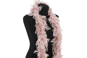 POHOTOBOOTH PROPS LTD Beautiful Dust Storm Pink Feather Boa – 50g -180cm