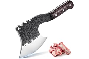 Golden Bird Cuchillo Japonés de Chef Cuchillo de Cocina Forjado a Mano de Alto Carbono con Mango de Madera para Cocina, Barbacoa al Aire Libre, Restaurante