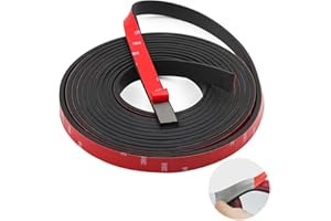 BUERPINKING Gummistreifen Selbstklebend, 3.2mx25mmx3mm Gummistreifen, Gummi Klebeband, Gummi Selbstklebend Neopren Schwarz für DIY Dichtungen, Bodenbeläge Schutz, Vibrationsschutz, Abdeckung