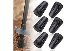 WUIOWPPIC 6PCS Hiking Stick Rubber Tips Rubber Caps for Walking Poles Walking Pole Rubber Tips Hiking Pole Rubber Tips Walking Pole Rubber Ends Rubber for Walking Stick Rubber End Caps for Walking Sticks