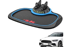 Antisladd bil Dashboard Sticky Pad, Telefonmonterad Bil Pad | Instrumentpanel Parkeringsnummer Honeycomb Base Fri rotation Stark vidhäftning Sti