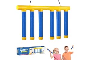 Pouway Catching Sticks Game, Falling Sticks Catching Game, Stick Drop Reaction Training Toy, 3 Dropping Speeds Adjustable, Hand-Eye Coordination Agility Sensory Training Toy For Kids Adults (Blue)