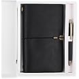FABULASTIC 2 in 1 Corporate Gift Set with Journal Diary & Metal Pen | Combo Gift Set for Boyfriend/Husband/Friend/Father/Son/Boss, Birthday Gift for Men Special Unique (Black)