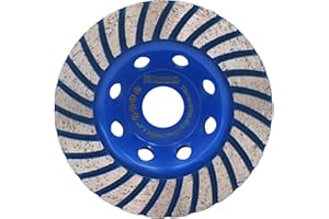 HIGHDRIL Disque Diamant Meuleuse 115mm - Turbo Meule pour Ponçage et Polissage du Béton Maçonnerie Granit Marbre Pierre Naturelle