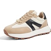 LUCKY STEP Women's Platform Shoes, Layered Sole | Synthetic upper, foam heel lining, lace-up and layered platform sole for ca