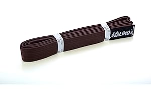 Malino Karate - Cinturón liso para artes marciales, 100% algodón, 4,2 cm