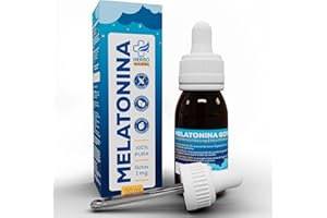 HERBOAHORRO Melatonina gotas niños y adultos - Melatonina 1mg sin efecto choque, Concilia el sueño suave, prologado profundo - Descanso reparador, despierta sin somnolencia - Sabor Fresa - Melatonina Bote 50ml