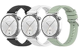 Gittos Cinturino Compatibile con Huawei GT 5 41mm/GT5 Pro 42mm/GT4 41mm Silicone Sport Cinturini per Donna