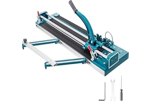 VEVOR Mophorn Coupe-carreaux Manuel 1200mm, Coupeur de Carrelage Manuel Professionnel, avec Double Rails, Positionnement Laser Précise, Echelle Réglable, Coupe-carrelage pour Couper les Carreaux