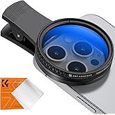 K&F CONCEPT Clip-on Filter 52mm CPL Filters Polarizing for Phone Clip, Compatible with iPhone 17 16 15 14 13 12 11 Smart Phon