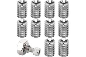 Rixotix 10 Pezzi Adattatore Filettato M10 M8, Inserto Filettatura M10 su M8, Dado di Montaggio Manicotto Filettato, Vite Strumento di Conversione di Riduzione per