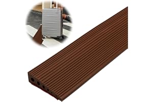 MIUUIPI Rampe de seuil 100 x 10 x 2,5 cm, en PVC, surface antidérapante, en caoutchouc, pour fauteuil roulant, poussette, déambulateur ou scooter (marron, 2,5)