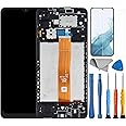 Compatible Samsung A12 Screen Replacement with Frame for Samsung Galaxy A12 a125u1 s127dl a125a a125w a125m a125f LCD Display Touch digitizer Screen Assembly Part with Tools 6.5 inch Black