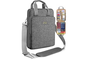 ZINZ Estuche delgado y Expandible de 12,9" 13" para Computadora Portátil de Viaje, Bolso de Hombro para iPad Air/Pro 13"