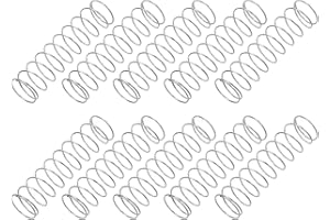 PATIKIL Molla a Compressione, Dia Filo 0.5mm x OD 10mm x L 40mm, 10Pz Molla a Compressione Acciaio Inossidabile 304 Kit Assortimento Piccole Molle per Riparazioni Negozio e Casa