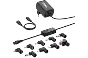 NEWDING Transformateur Universel 36W Adaptateur Secteur 12V 15V 18V 24V 3V 5V 6V 9V Convertisseur Chargeur pour électroniques Ménagers, 9 Connecteurs DC, Câble de Polarité Inverse