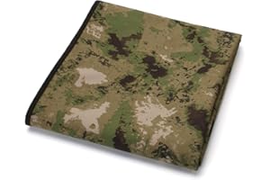 Ruth&Boaz Fleece Outdoor Waterproof Windproof Camo Blanket（Multi Green Camo,Large
