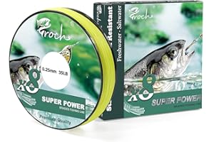 CROCH Geflochtene Angelschnur 8Fach 300M/500M/1000M Stark PE Schnur Farbecht 0.1-0.3mm 14-45LB