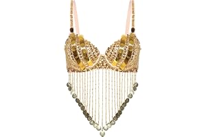 Hedmy Dam magdans kostym paljetter magdans bh crop top magfri danströja glitter rygglös toppar