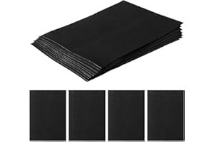Giantree Opakowanie 10 samoprzylepnych arkuszy piankowych, antypoślizgowa podkładka piankowa, czarne panele piankowe EVA z klejącą podstawą, samoprzylepne piankowe gumowe podkładki do mebli (295 x 213