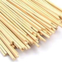 100 Bâtons En Bois Carrés 300 X 3 X 3 Mm - Bâtonnets Artisanat Bricolage - Qualité Premium