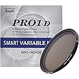 Kenko Photography grey filter PRO1D SMART VARIABLE NDX ND3-ND450 77mm, ND3 to 450 stepless adjustment, For long exposure, For Video recording