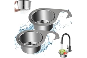 JOGOICO Cestello per Lavello a Forma di Cigno in Acciaio Inossidabile 2 Pezzi, Swan Sink Strainer Basket, Cestello di Scarico per Lavello da Cucina, Cestello Per Filtro per Frutta e Verdura