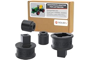 SOLIDfy® - Adattatore per veicoli Peg Perego con pneumatici Rolly Toys | Pneumatici 11 mm e 12 mm asse anteriore e asse posteriore | John Deere trattore elettrico per bambini