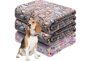 Awaytail 3 Pack Dog Blankets Washable for Medium Dogs Cat Fleece Blanket Soft Warm Pet Blankets for Car