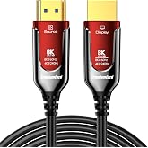 PREMIUMCORD 8K Fiber Optic Cable HDMI 2.1, Ultra High Speed 48 Gbit/s, 3D, EDID, eARC, HDR, Resolution 8K@60Hz 4320p, 4K@240H