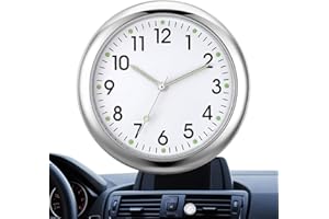 DUBBULON 1/5 Car Clocks - Digital Car Clock | Quartz Car With Double Sided Sticker | Automotive Replacement Clocks | Classic Car Dashboard Small Analog Quartz Clock For Car Boat Decoration
