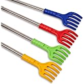 2Pc Handy Scratcher Massager khujali hand Plastic Back Scratcher With Back Massager, Itching Relief Stick (Assorted color/des