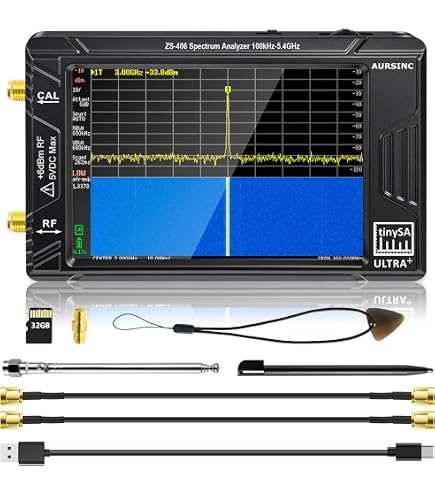 Analizador de Antena RigExpert AA-600, 0.1-600 MHz, Pantalla a