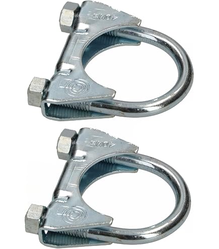 8 Stück Auspuffschelle Bügelschelle Rohrschelle Auspuff Rohr M10 X 60