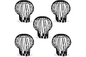 MEIN HERZ 5 PCS Protector de canalones, Protectores de canalones de plástico, Evita atascos en tus canalones, Malla para canalón para Hojas y Ramas tamiz para atrapar Hojas